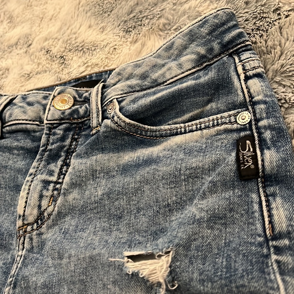 Silver Jeans Co Women’s Denim Short Shorts, High Waist, Size 3, Very Cute!! - Picture 3 of 7